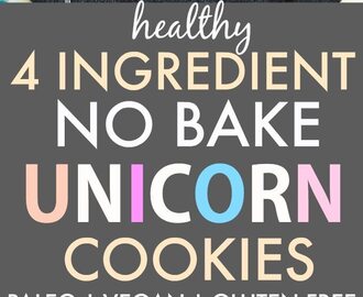 Healthy No Bake Unicorn Cookies (Paleo, Vegan, Gluten Free)