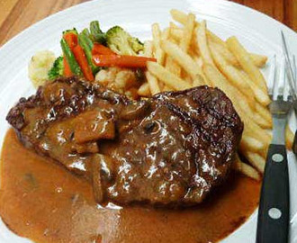 Resep Steak Daging Sapi Saus Lada Hitam Special Lezat