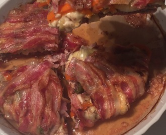 Bacon og kjøtt(deig) pai