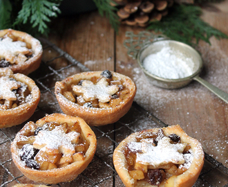 Sweet Apple and Cider Mince Pies with Cheddar Pastry