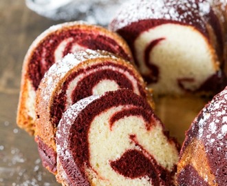 Red Velvet Marble Cake Recipe