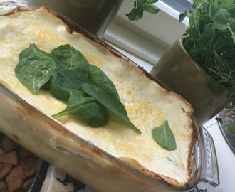 Gluteeniton Pikapinaattilasagne // Quick Glutenfree spinach lasagne