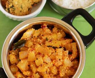 Ash Gourd Stir fry | Ash Gourd Palya in Udupi Style