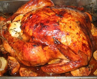 Whole Roasted Turkey With Stuffing Recipe