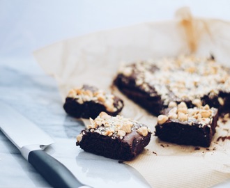Vegan en glutenvrije “nutella” brownies