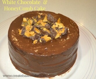 White Chocolate & Honeycomb Cake