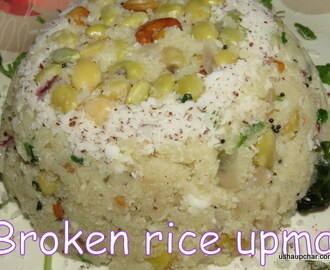 Avarekalu Akki tari uppittu I Hyacinth beans Broken rice upma