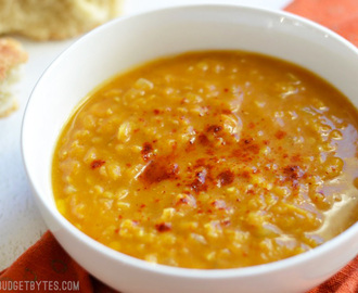 Curried Red Lentil and Pumpkin Soup