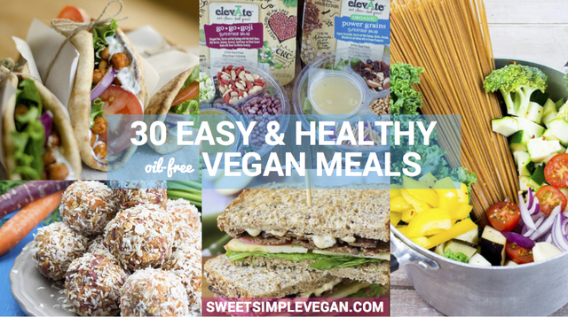 30 Easy Vegan Meals For Your Busy Week {Oil-Free Breakfast, Lunch & Dinner}