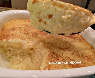 Custard Rice Pudding!     Three  times a charm!!