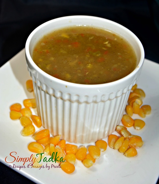 Sweet Corn And Vegetable Soup | Chinese Recipes