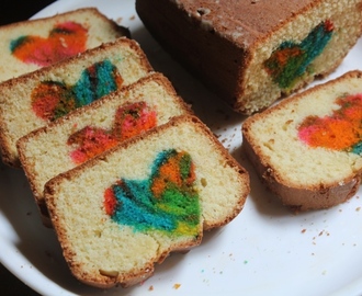 Hidden Rainbow Heart Cake Recipe - Step By Step Tutorial