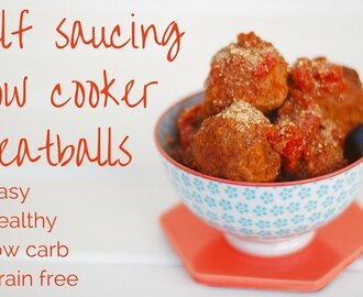 Self Saucing Meatballs In The Slow Cooker
