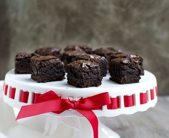 Fudge Brownies for Valentines Day