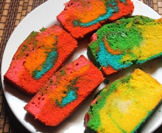 Rainbow Loaf Cake Recipe