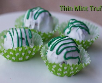 Thin Mint Truffles …. ST. PATRICK’S DAY DESSERT