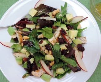 Grilled Chicken and Avocado Salad with Balsamic-Fig Dressing