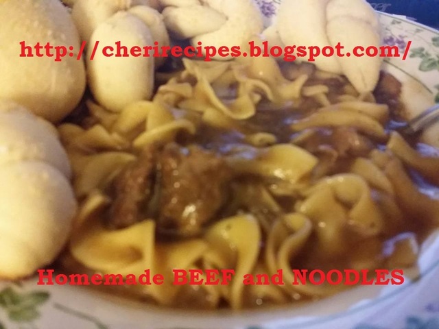 Homemade Crock Pot BEEF and NOODLES