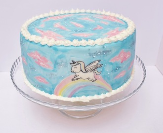 Unicorn Cake / Einhorn Torte / Himbeer weiße Schokoladen Torte