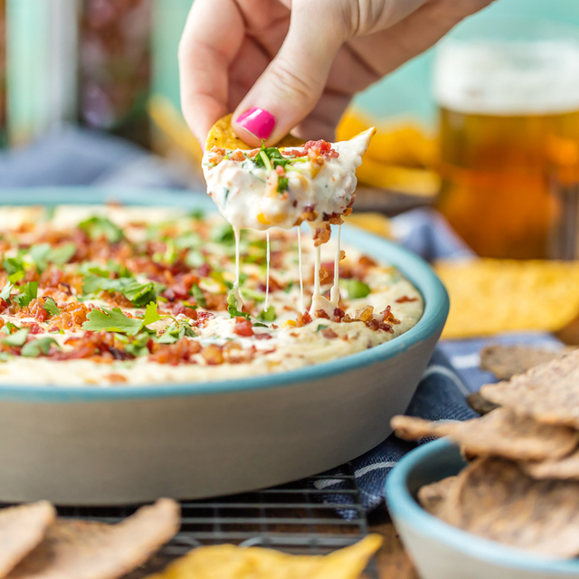 Hot Corn and Bacon Beer Cheese Dip