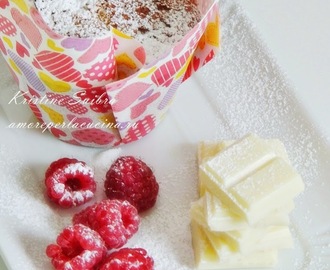 Маффины с малиной и белым шоколадом/ Muffin con lamponi e cioccolato bianco