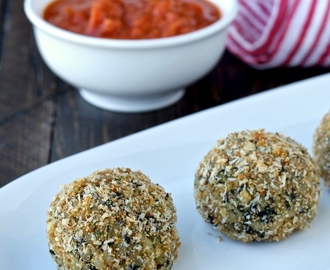 Recipe Resuscitation: Baked Spinach and Cheese Rice Balls (Arancini)
