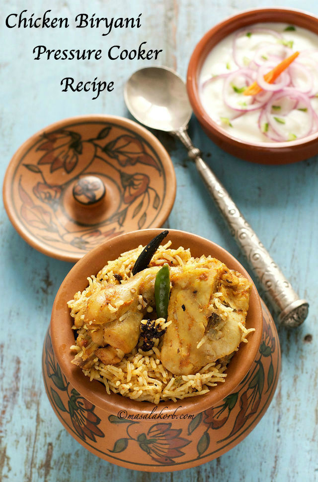 Chicken Biryani Pressure Cooker Recipe | Spicy South Indian Chicken Biryani  Recipe | One Pot Chicken Biryani Recipe | Quick Chicken Biryani Recipe