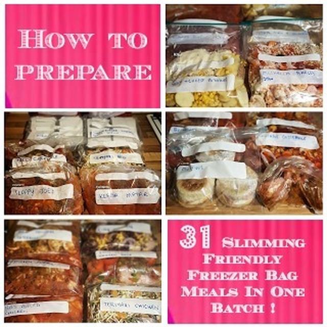 How to Prepare 31 Slimming World Friendly Freezer Meals in One Batch