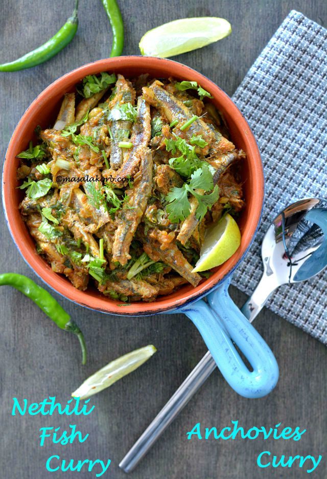 Nethili Fish Curry With Coconut | Anchovies Curry, Nethallu Iguru