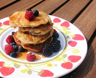 Mini Pancakes de Banana e Quinoa – vegan e gluten free