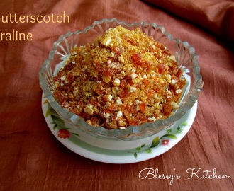 Homemade Butterscotch Praline/ Butterscotch topping for cakes/Ice creams and other desserts/ Crunchy Butterscotch Praline
