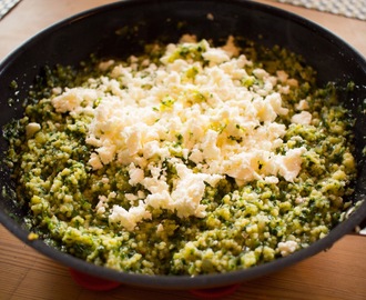 Millet with Spinach and Fetacheese