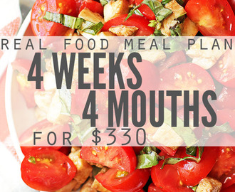 Frugal Real Food Meal Plan: April 2016