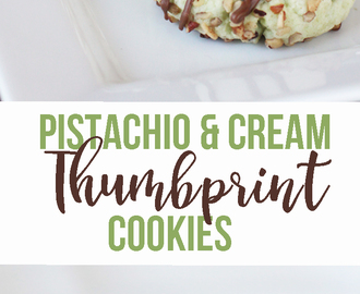 Thumbprint Cookies: Pistachio and Cream