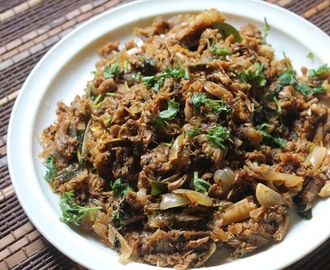 Kothu Mutton Recipe -Kothu Kari Recipe - Shredded Mutton Recipes
