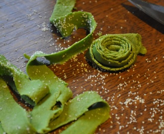 Grüne Bandnudeln - Pasta / Nudeln selbst gemacht