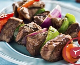 Receta de Shish kebab con carne de cordero