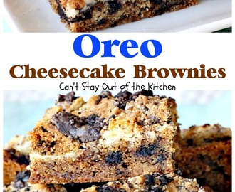 Oreo Cheesecake Brownies