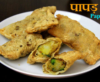 Papad Roll| Easy Indian Evening Tea Snacks Recipe | Stuffed Papad Rolls
