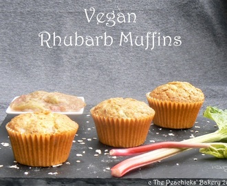 Vegan Rhubarb Muffins