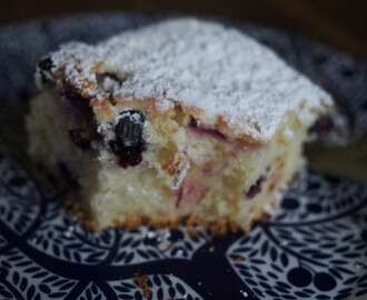 lemon + blueberry cake (gluten free)