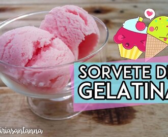 Sorvete de gelatina com 3 ingredientes - Receitas de verão