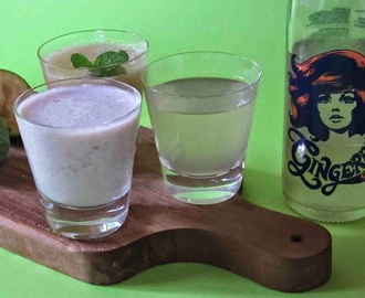 Feijoa and and Gingerella  Smoothies