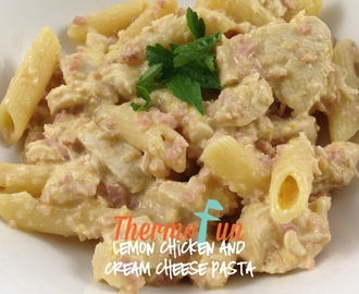 ThermoFun – MAD MONDAY – Lemon Chicken and Cream Cheese Pasta Recipe