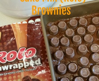 Cake Mix (Rolo) Brownies {New Recipe}