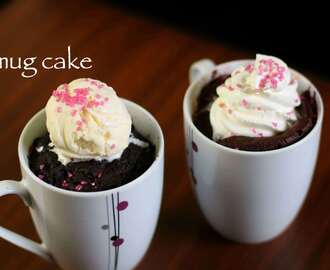 mug cake | microwave cake recipe | brownie & red velvet mug cake