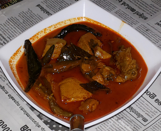 Meen Mulakittath / Kottayam style spicy red fish curry