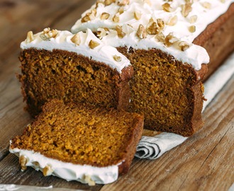 Copycat Starbucks Gingerbread Loaf with Cream Cheese Frosting