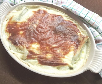 cannelloni met spinazie, ricotta en gorgonzola