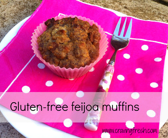 Gluten-free feijoa muffin recipe